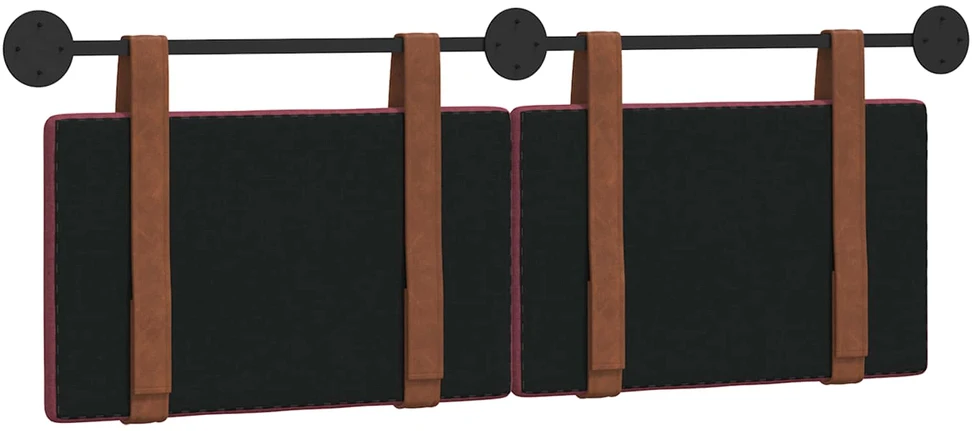 Kabantysis galvūgalis Vyno raudona 130 x 55 x 5 cm Antikinis PU