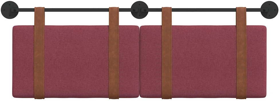Kabantysis galvūgalis Vyno raudona 130 x 55 x 5 cm Antikinis PU