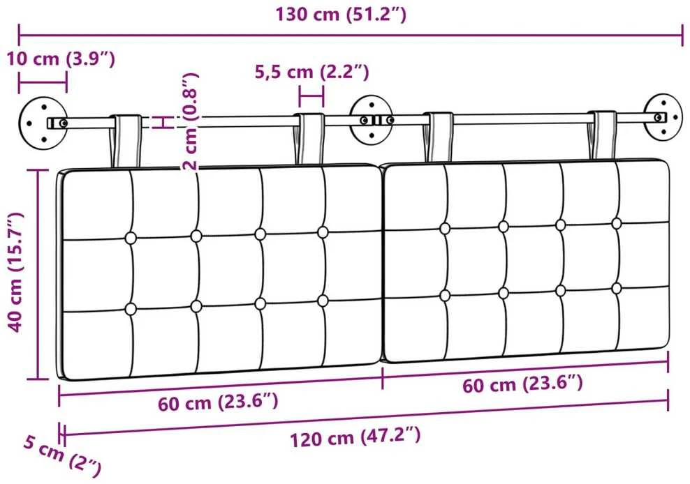 Pakabinamas lovos galvūgalis Vyno raudona Audinys