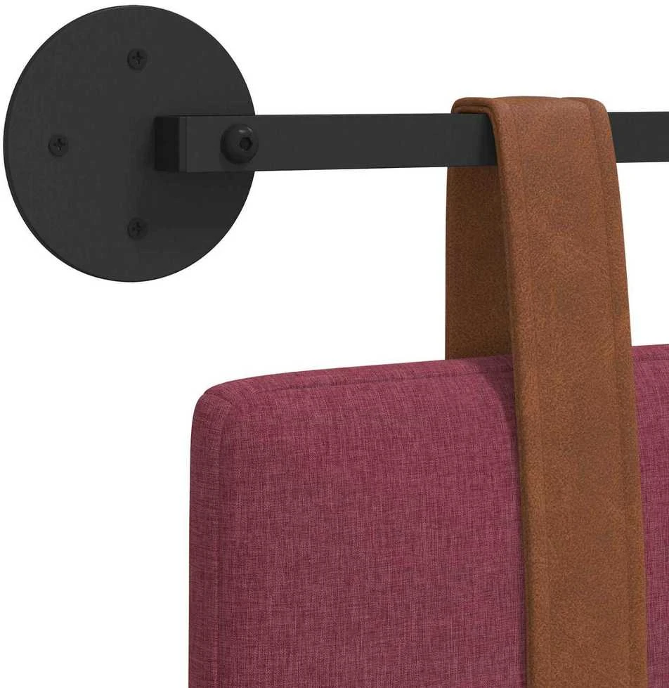 Kabantysis galvūgalis Vyno raudona 150 x 55 x 5 cm Antikinis PU