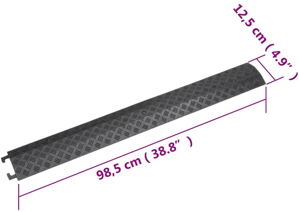 Kabelių apsaugos, 2vnt., juodos spalvos, 98,5cm