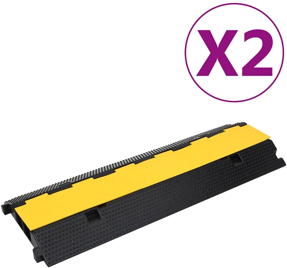 Kabelių apsaugos su 2 kanalais, 2vnt., 100cm, guma
