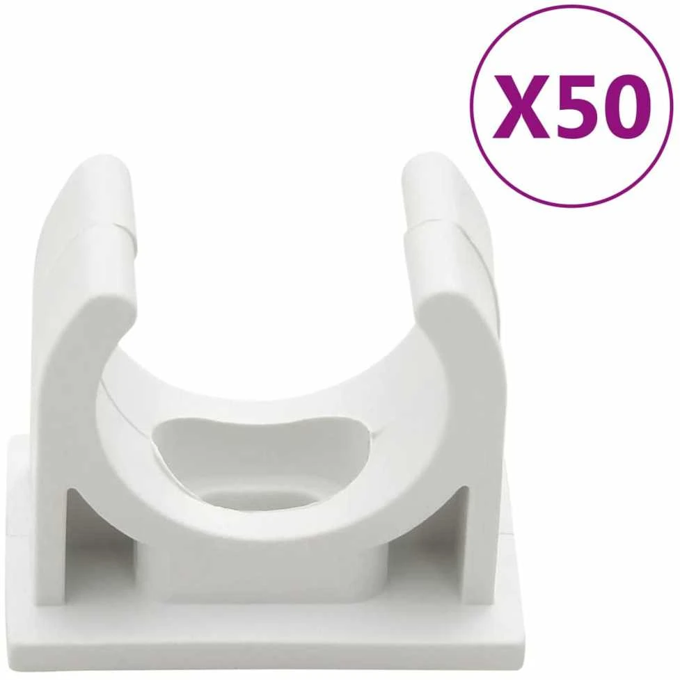Kabelių kanalai su spaustukais, 20mm skersmens, 30m, PVC