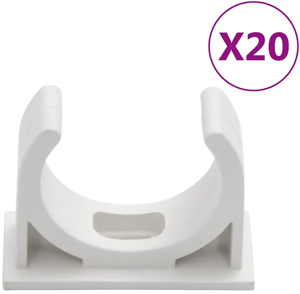 Kabelių kanalai su spaustukais, 30mm skersmens, 10m, PVC