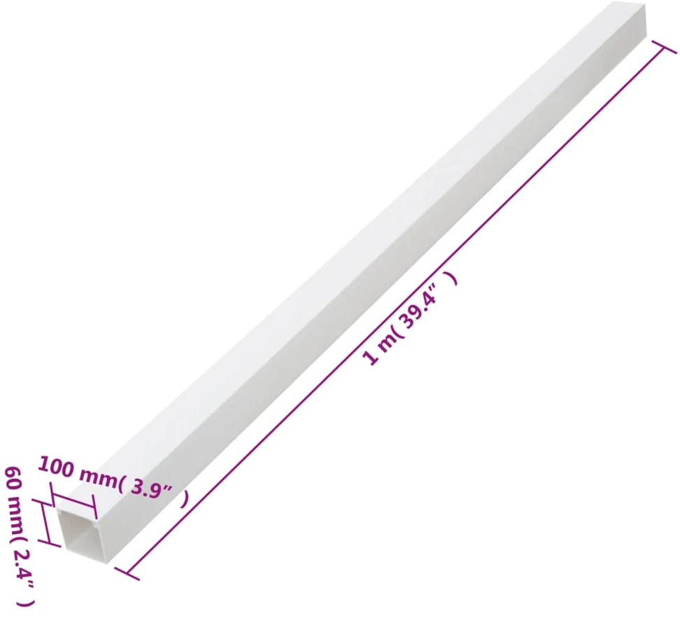 Kabelių kanalas, 100x60mm, 30m, PVC