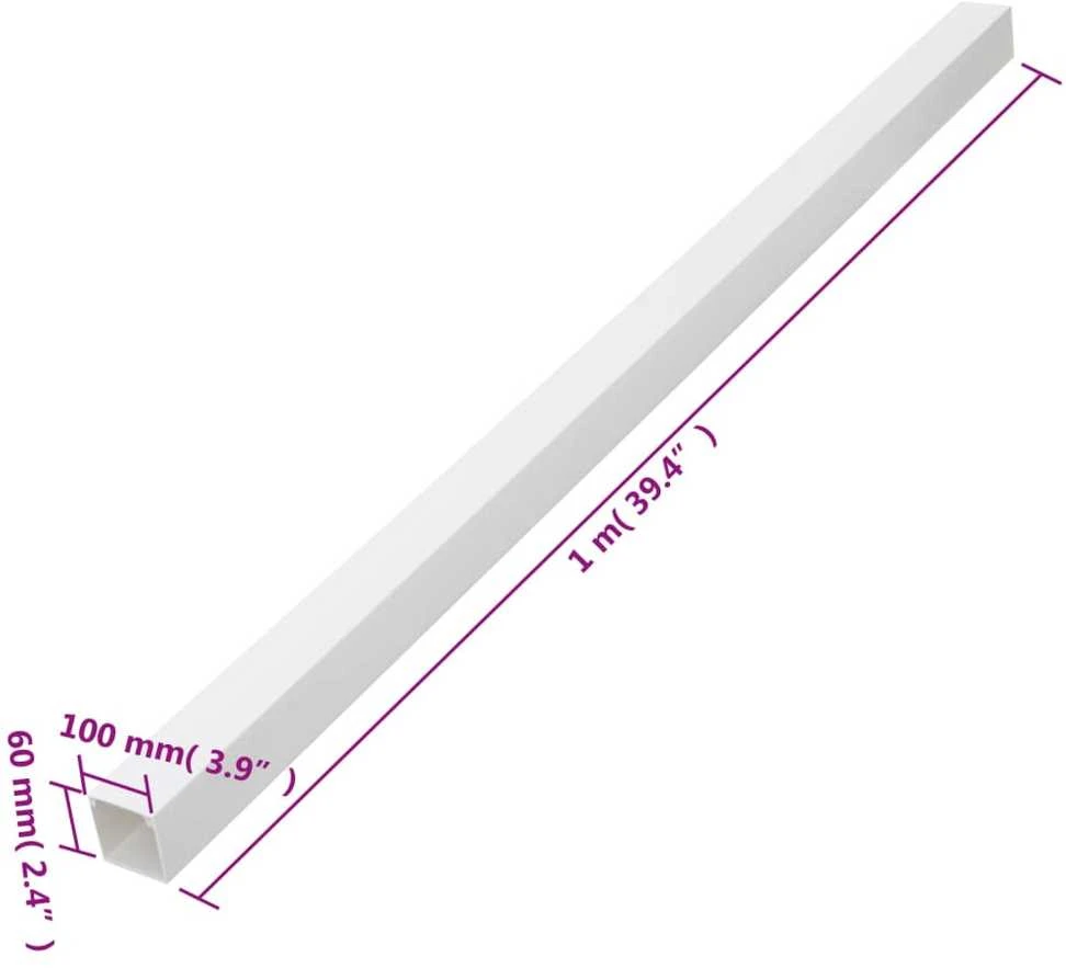 Kabelių kanalas, 100x60mm, 30m, PVC