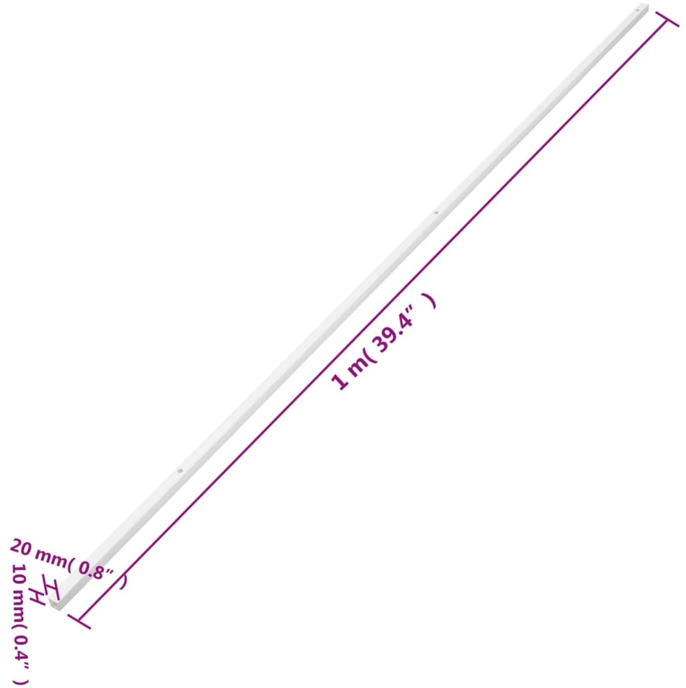 Kabelių kanalas, 20x10mm, 10m, PVC