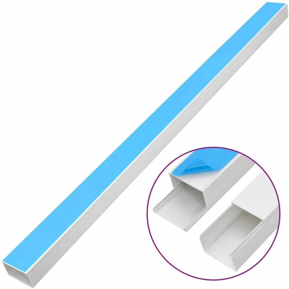 Kabelių kanalas, 60x60mm, 30m, PVC, savaime prilimpantis