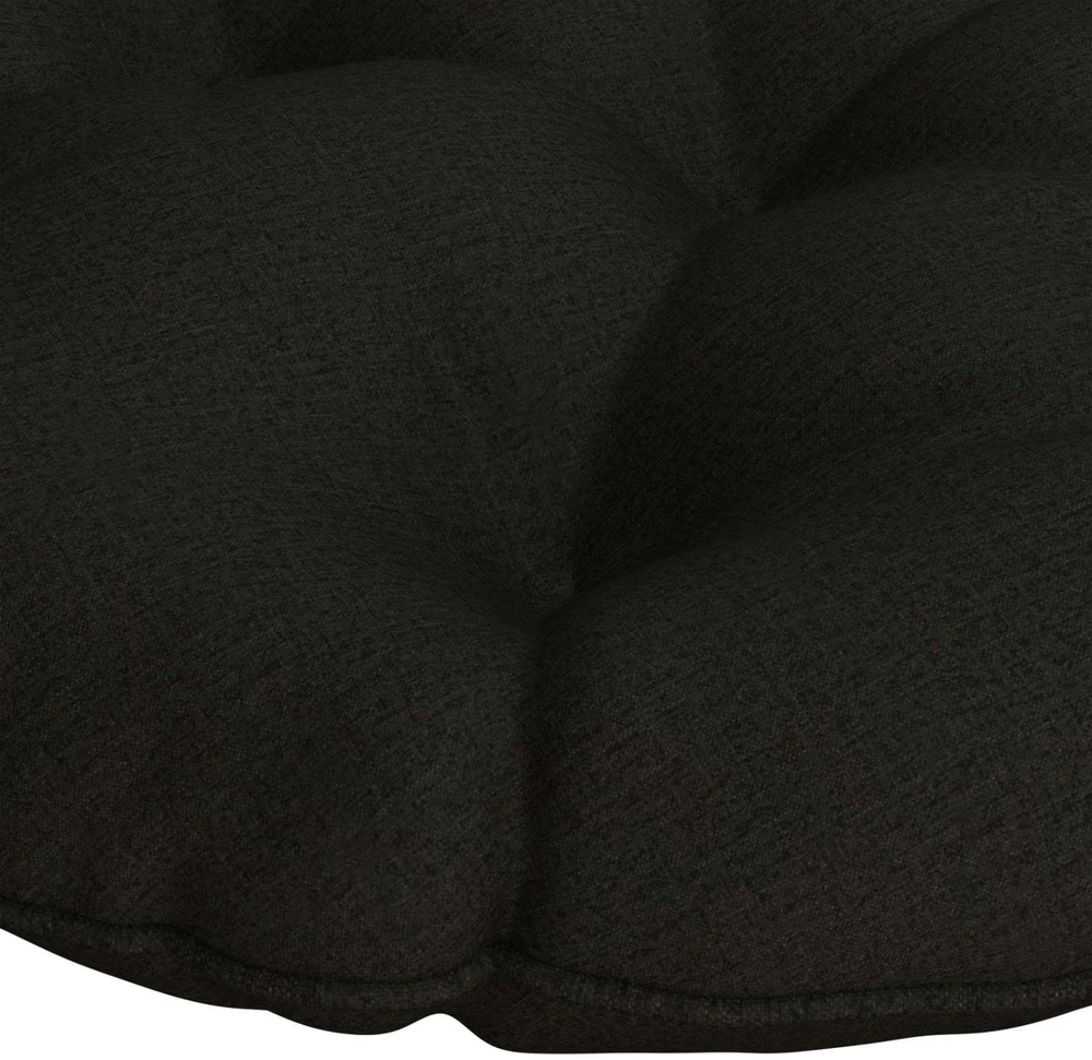 Kaboji pagalvė VIANEN 100% poliesteris Juoda Ø 40 x 10 cm