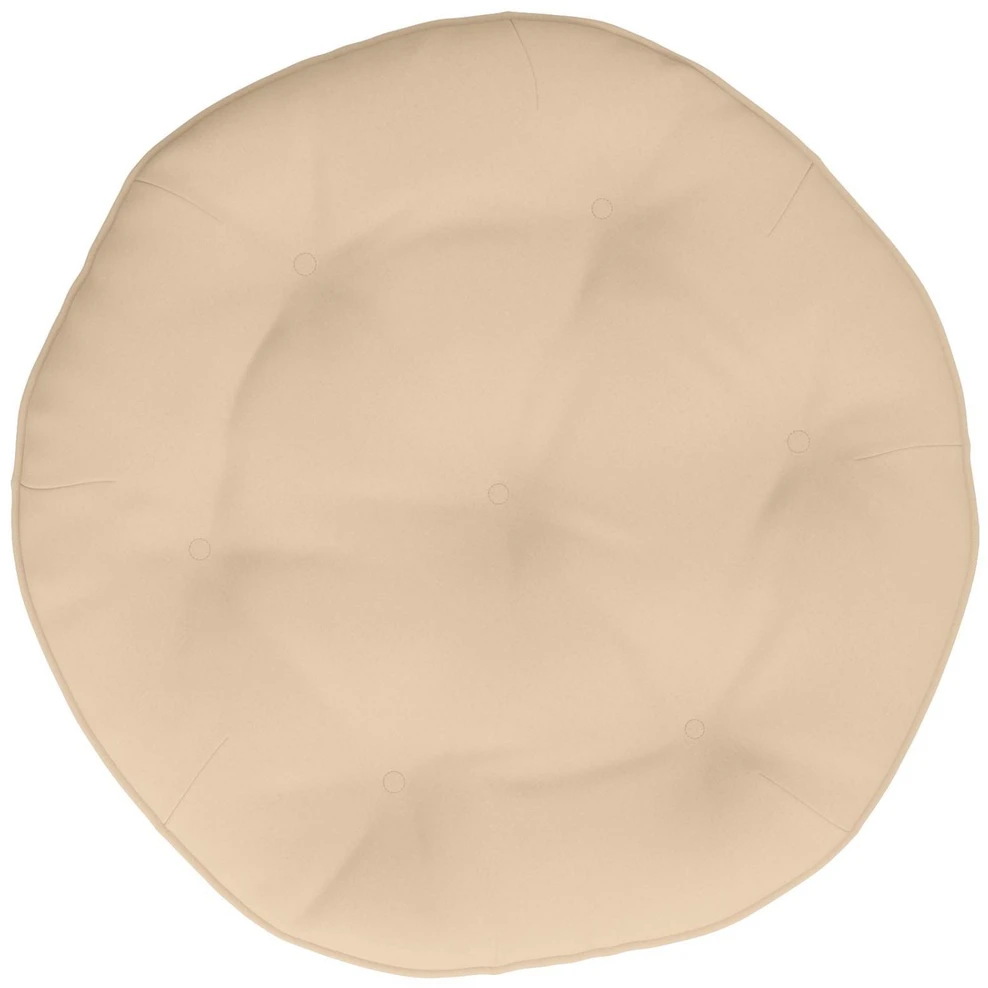 Kaboji pagalvė VIANEN 100% poliesteris Kreminė Ø 45 x 10 cm