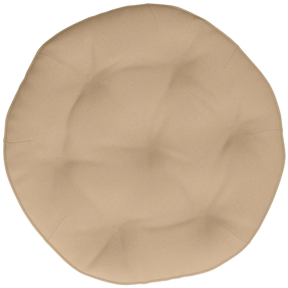 Kaboji pagalvė VIANEN 100% poliesteris Smėlio Ø 45 x 10 cm