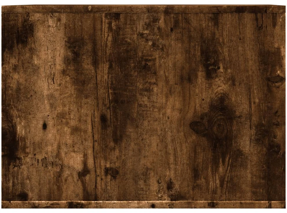 Kačių kraiko dėžės spintelė, dūminė ąžuolo, 47x59x42cm, mediena