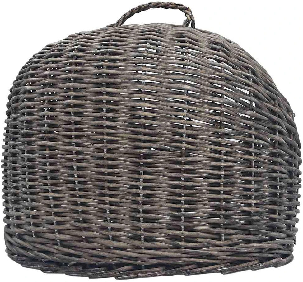 Kačių transportavimo krepšys, pilkas, 45x35x35cm, gluosnis