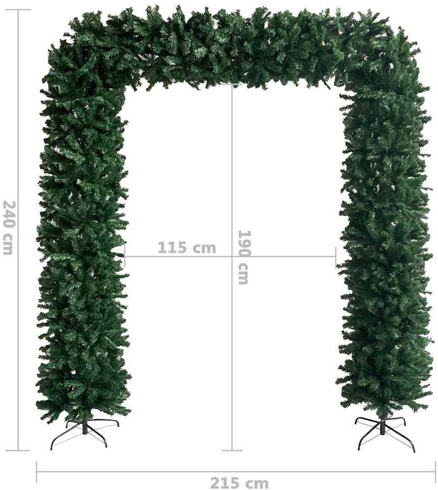 Kalėdinė arka, žalios spalvos, 240cm