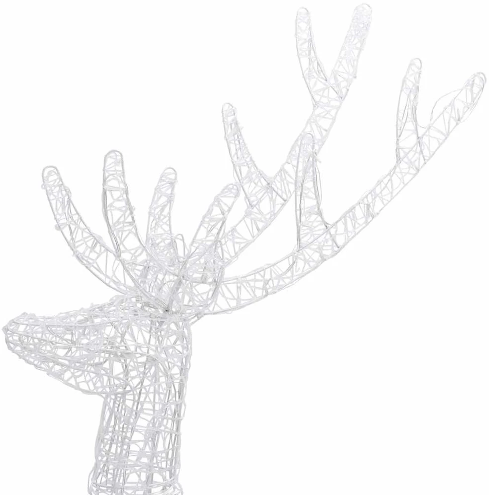Kalėdinė dekoracija elnias, įvairiaspalvė, 180cm, akrilas