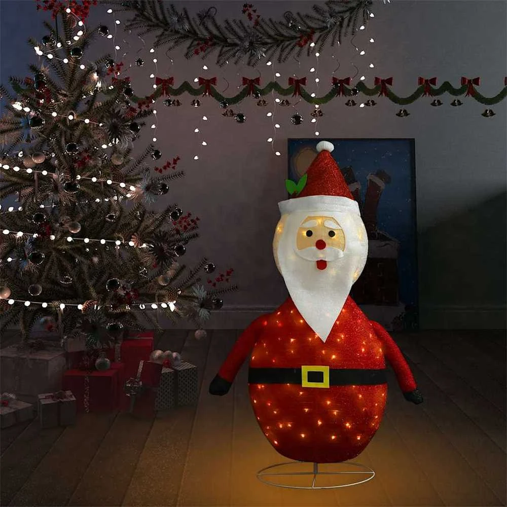 Kalėdinė dekoracija Kalėdų Senelis, 120cm, audinys, LED
