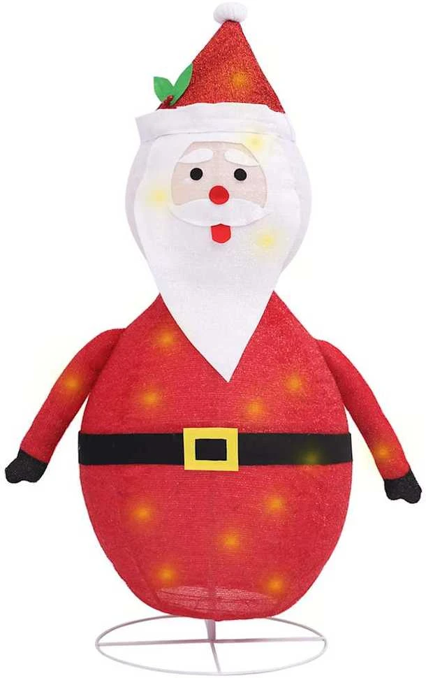 Kalėdinė dekoracija Kalėdų Senelis, 120cm, audinys, LED