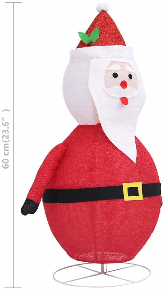 Kalėdinė dekoracija Kalėdų Senelis, 60cm, audinys, LED