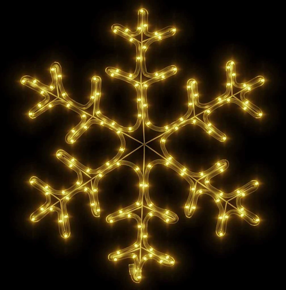 Kalėdinė dekoracija snaigė su 144 šiltomis LED, 59x59cm