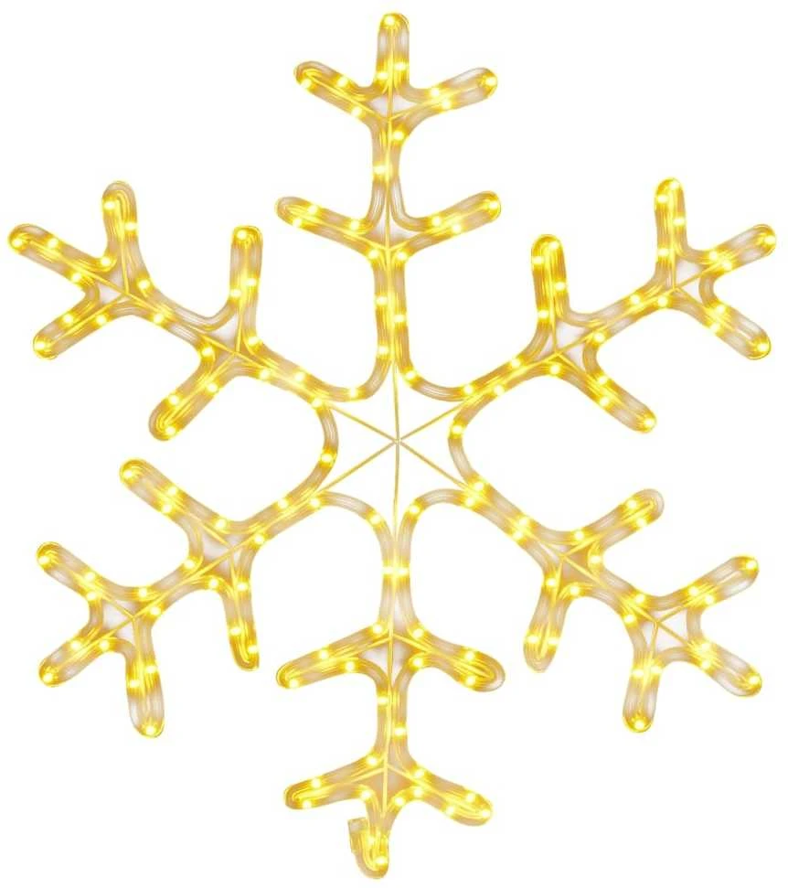 Kalėdinė dekoracija snaigė su 144 šiltomis LED, 59x59cm
