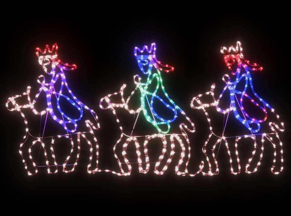 Kalėdinė dekoracija Trys Išminčiai su 504 LED, 70x50cm