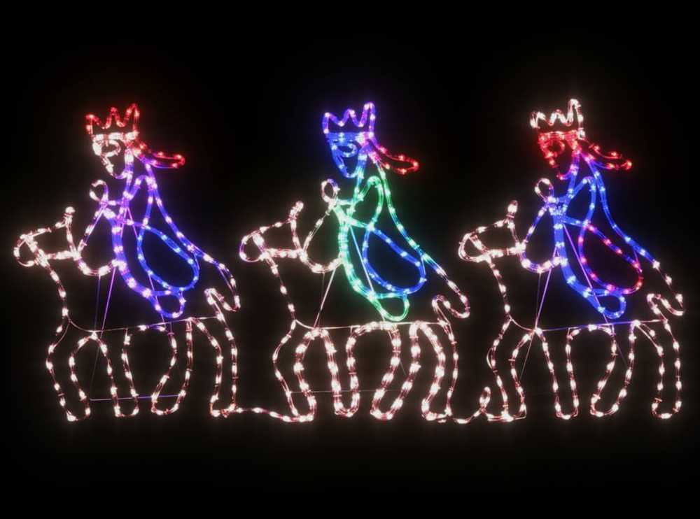 Kalėdinė dekoracija Trys Išminčiai su 504 LED, 70x50cm