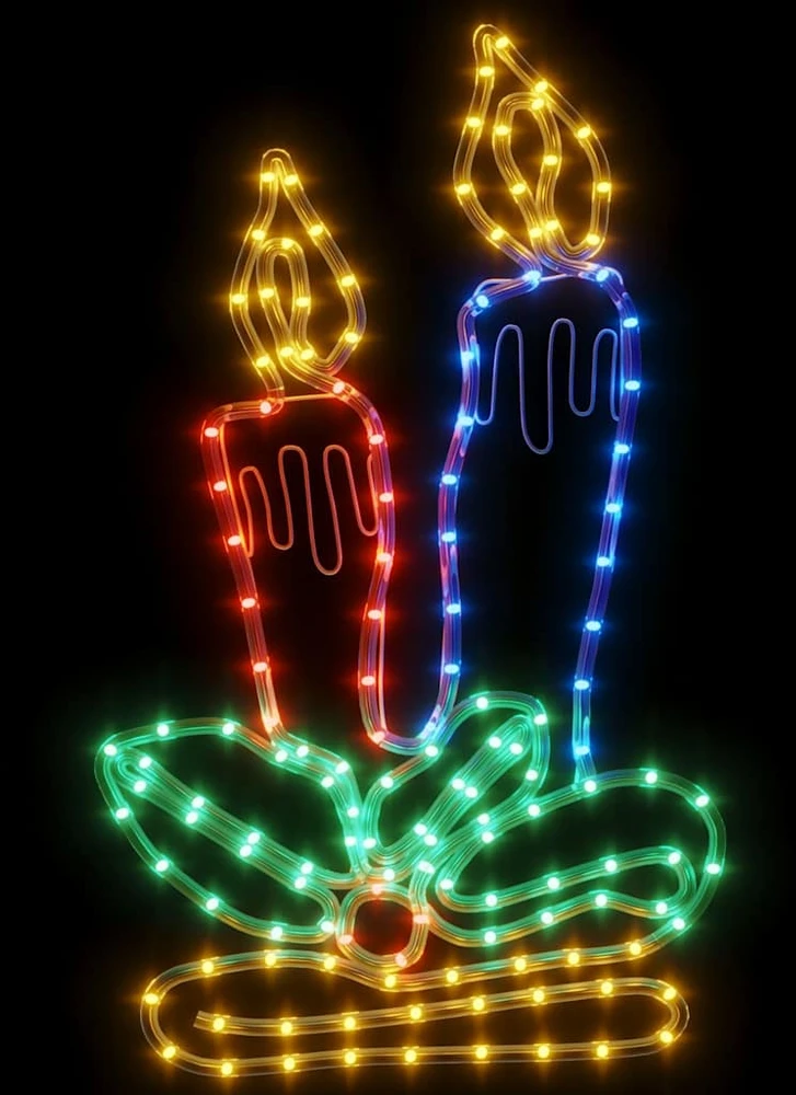 Kalėdinė dekoracija žvakės su 144 LED lemputėmis, 70x42cm