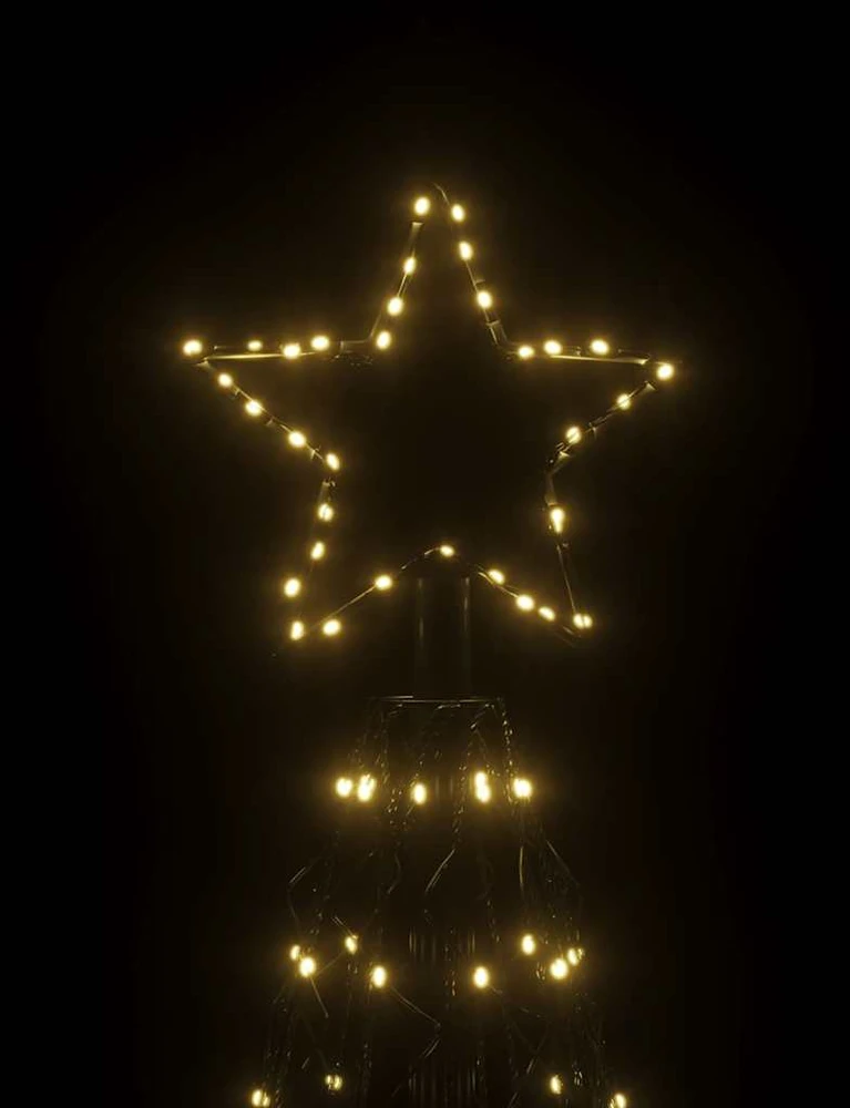 Kalėdinė eglutė, šiltai balta, 1400 LED, 160x500 cm