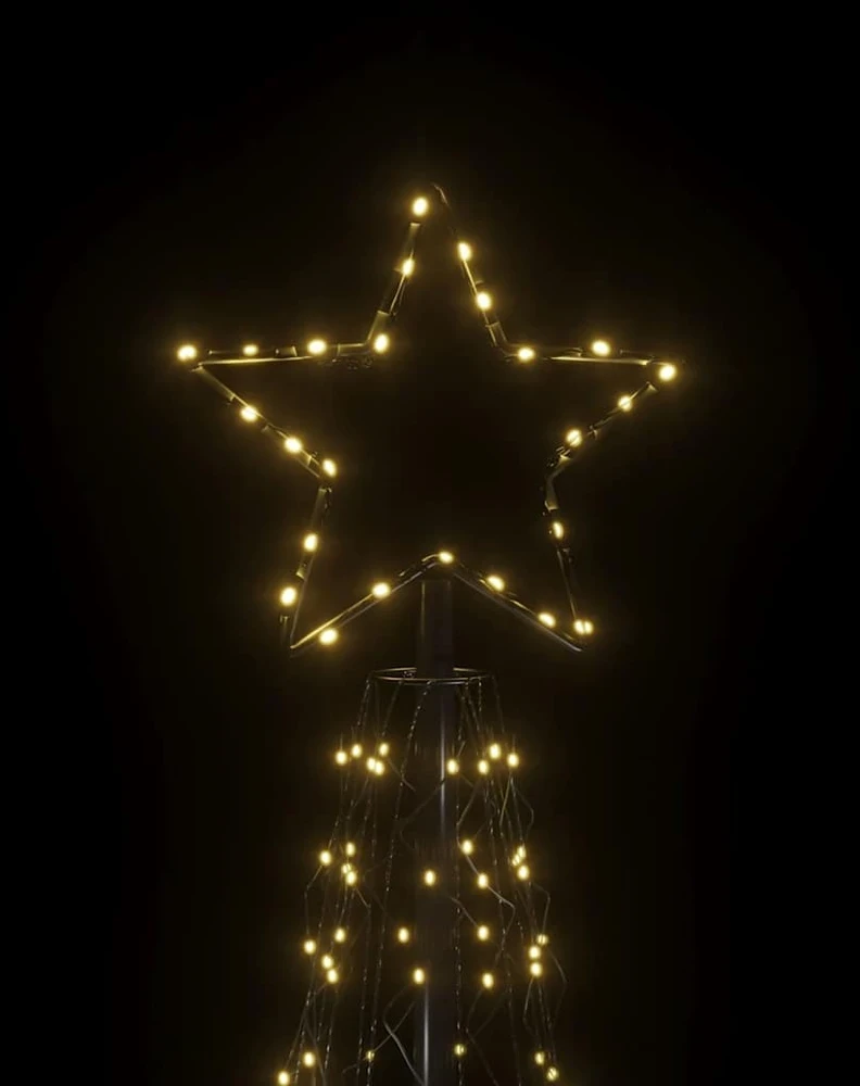 Kalėdinė eglutė, šiltai balta, 500 LED, 100x300 cm