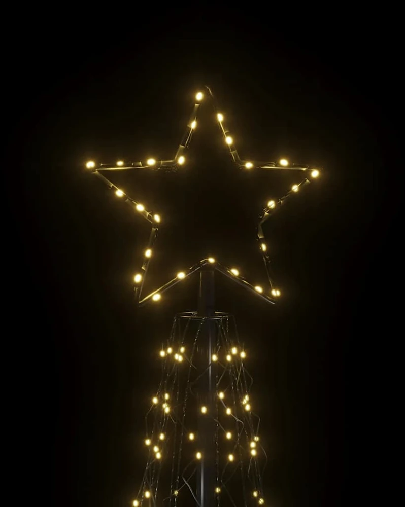 Kalėdinė eglutė, šiltai balta, 500 LED, 100x300 cm