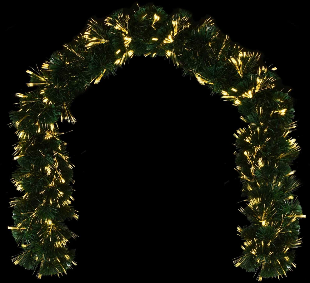 Kalėdinė girlanda 48 LED Šilta balta PVC