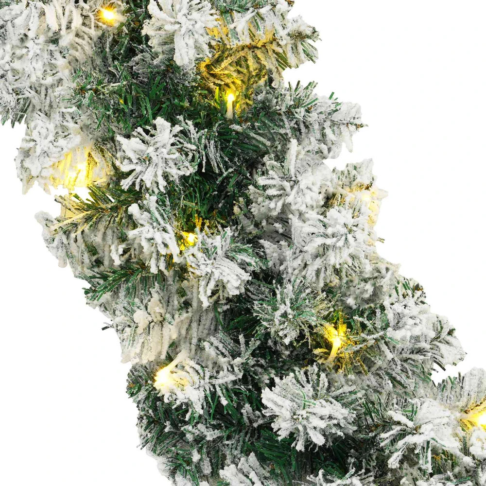 Kalėdinė girlanda Žalia ir balta 270 cm PVC 50 LED