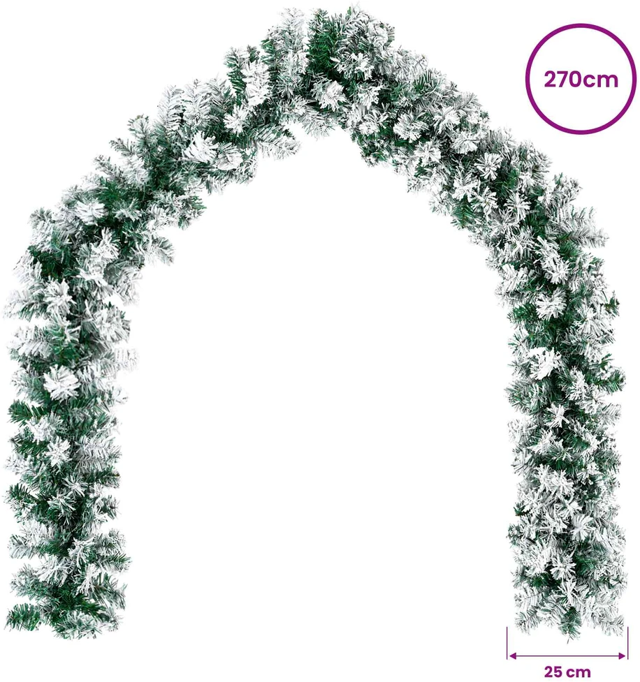 Kalėdinė girlanda Balta 270 cm PVC