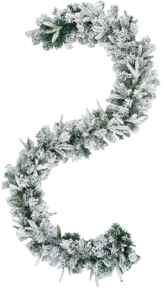 Kalėdinė girlanda Žalia ir balta 270 cm PVC ir PE