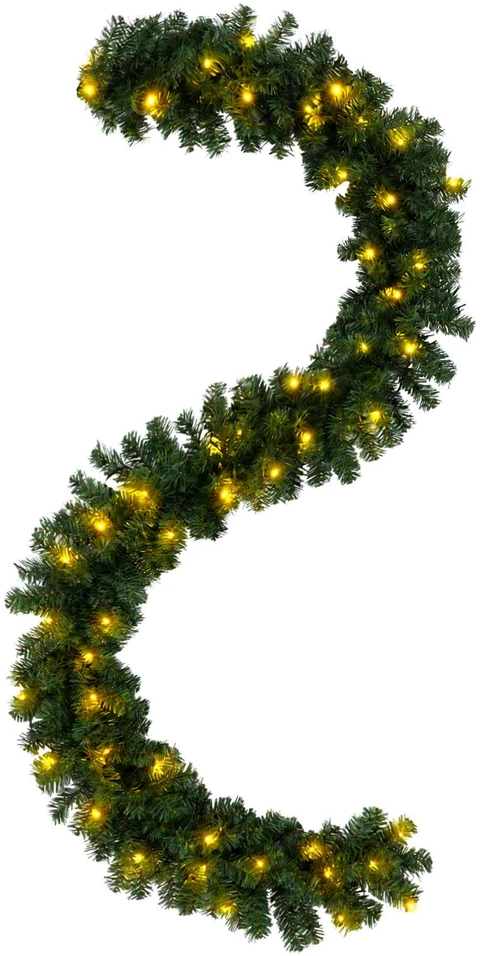 Kalėdinė girlanda Žalia 270 cm PVC 50 LED