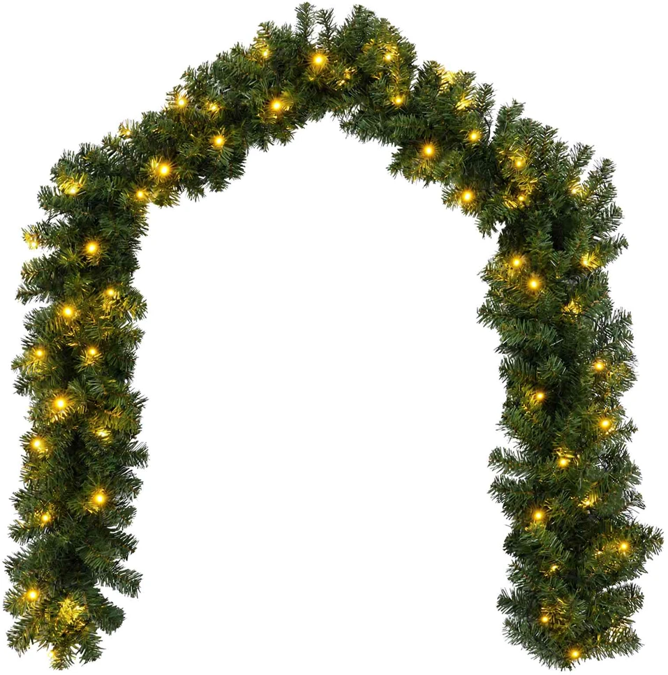 Kalėdinė girlanda Žalia 270 cm PVC 50 LED