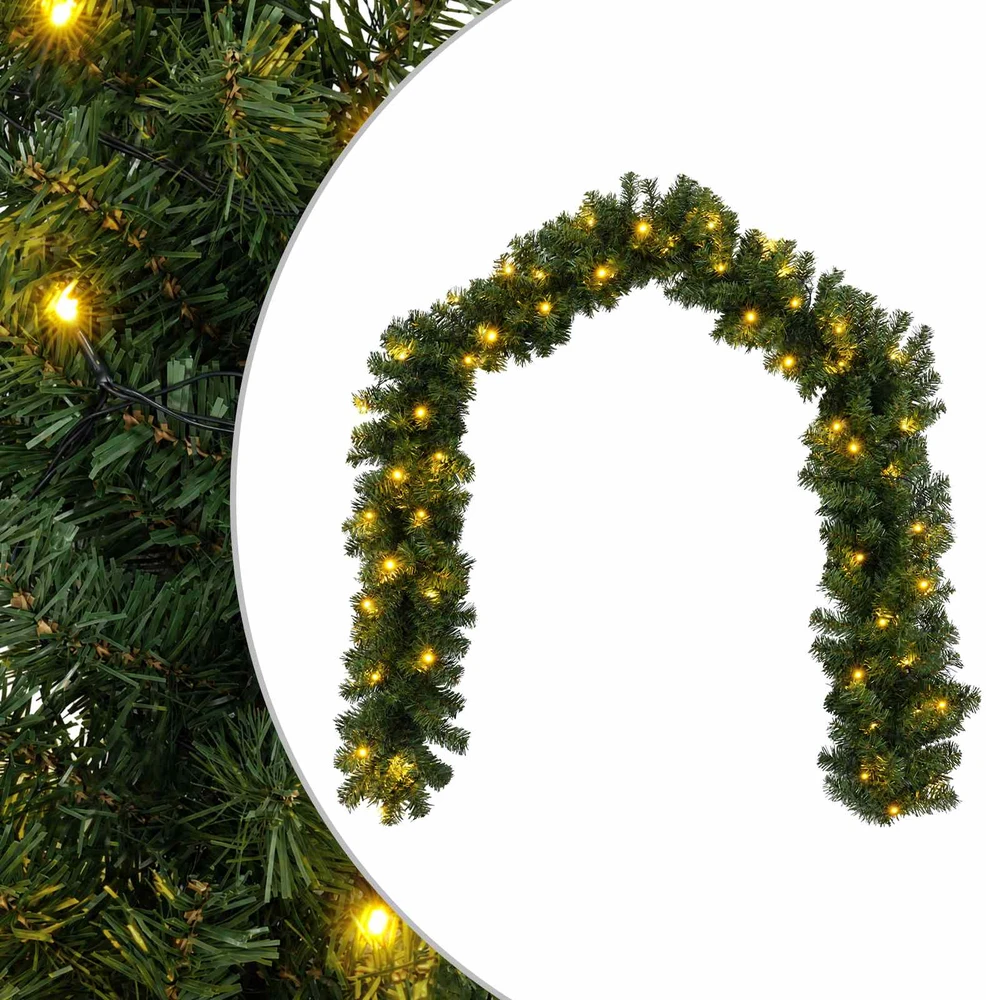 Kalėdinė girlanda Žalia 270 cm PVC 50 LED