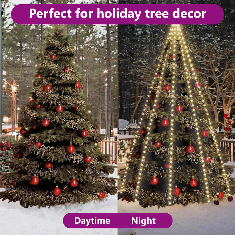 Kalėdinė girlianda eglutei-tinklas su 400 LED lempučių, 400cm