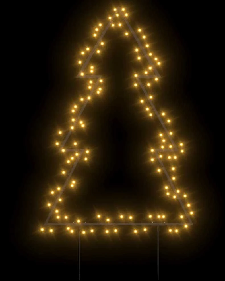 Kalėdinė šviečianti dekoracija eglutė su smaigais, 115LED, 90cm