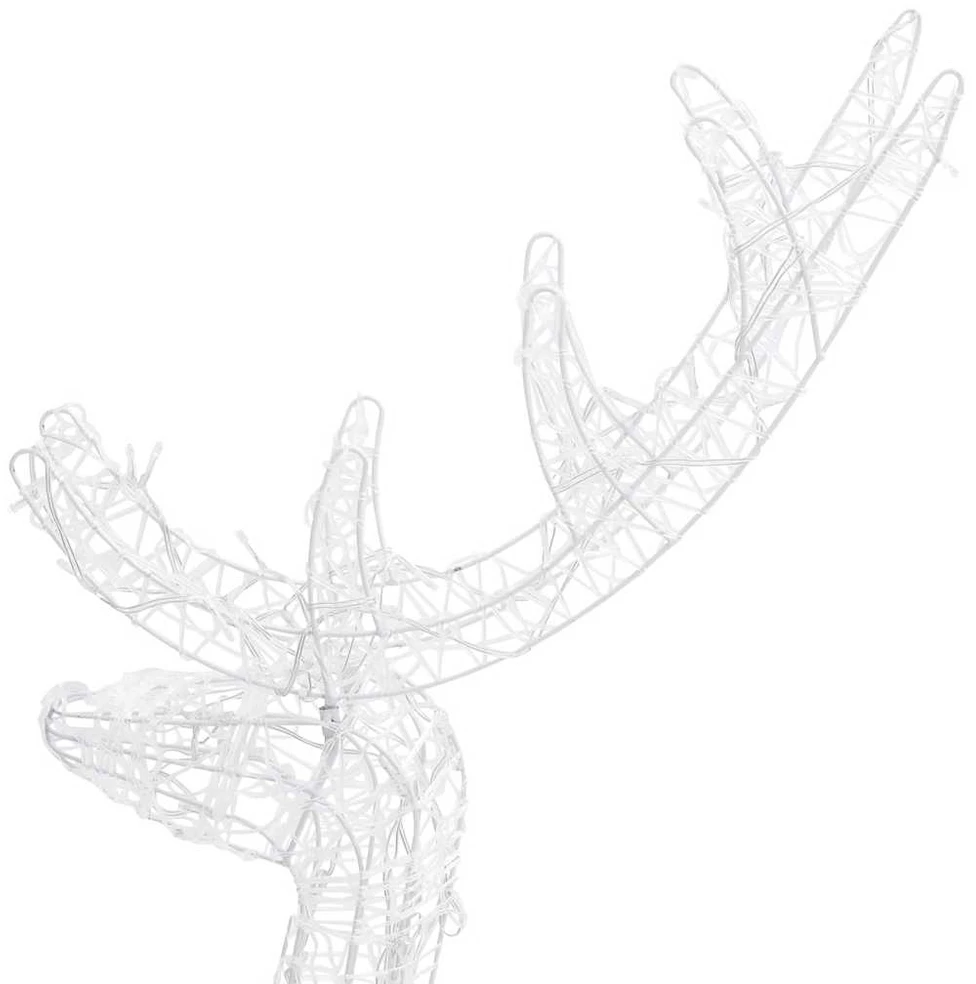 Kalėdinės dekoracijos elniai, 2vnt., 120cm, akrilas, šalti