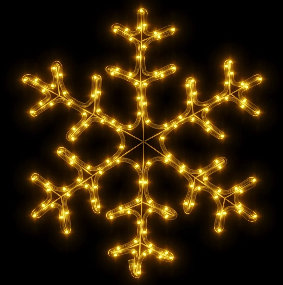 Kalėdinės dekoracijos snaigės su LED, 2vnt., 59x59cm