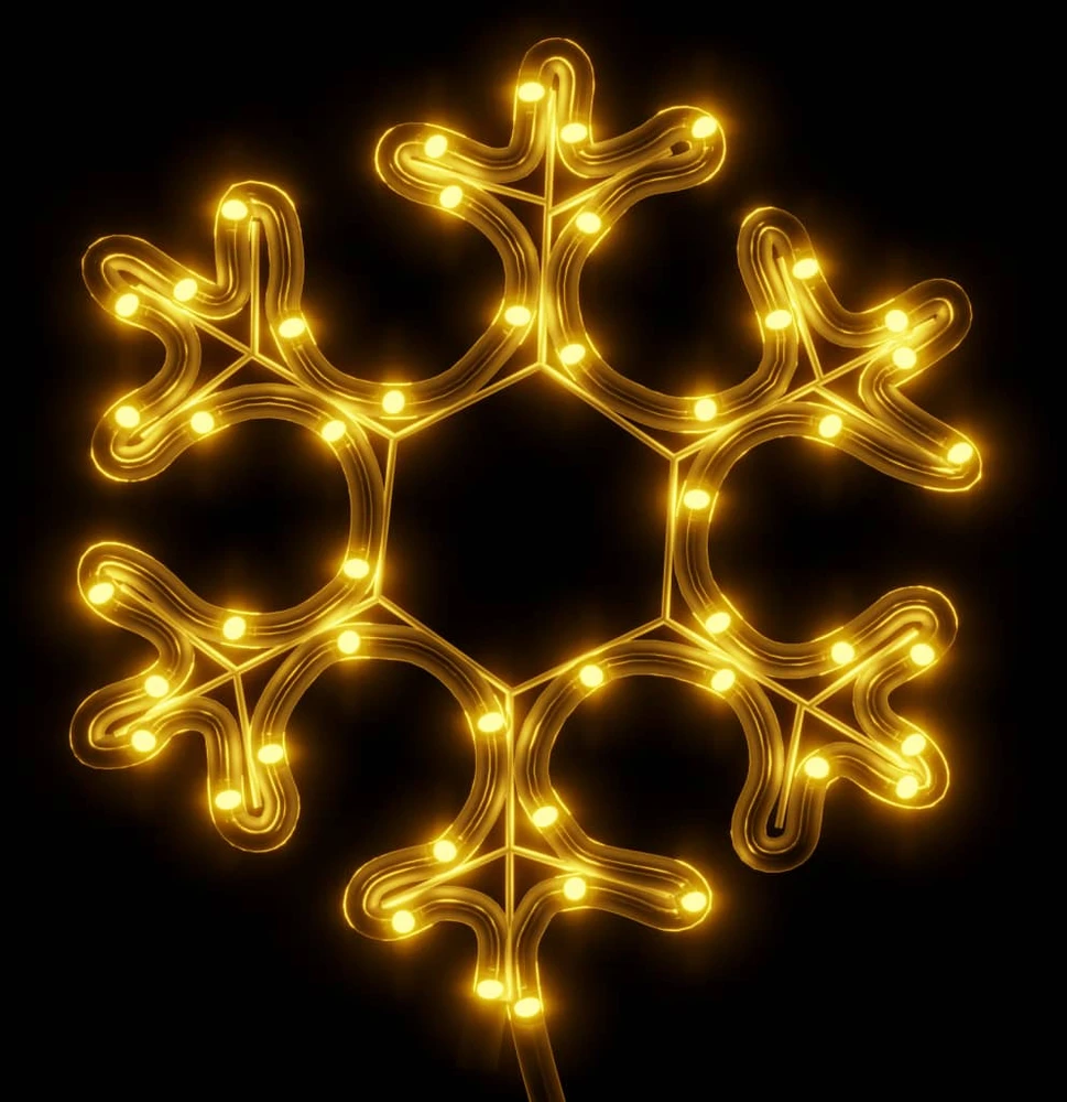 Kalėdinės dekoracijos snaigės su LED, 3vnt., 27x27cm