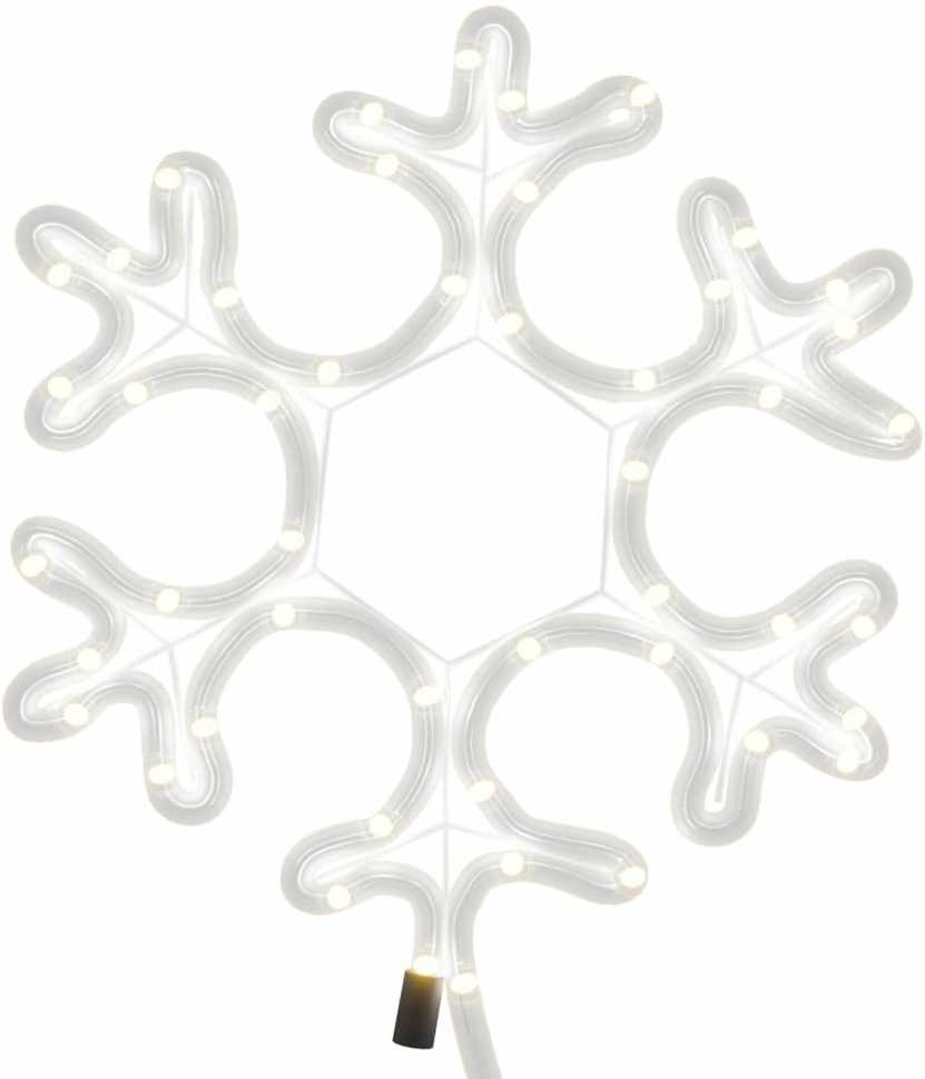 Kalėdinės dekoracijos snaigės su LED, 3vnt., 27x27cm