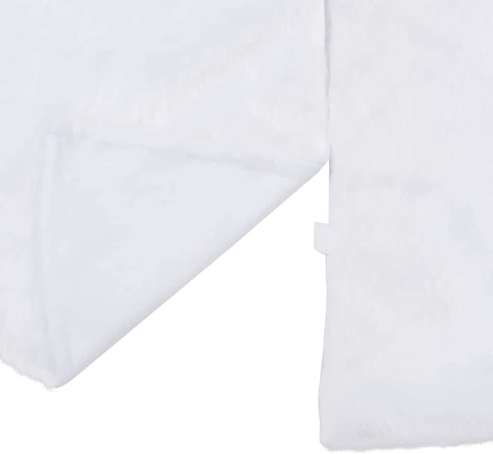 Kilimėlis po kalėdine eglute, baltas, 122cm, dirbtinis kailis