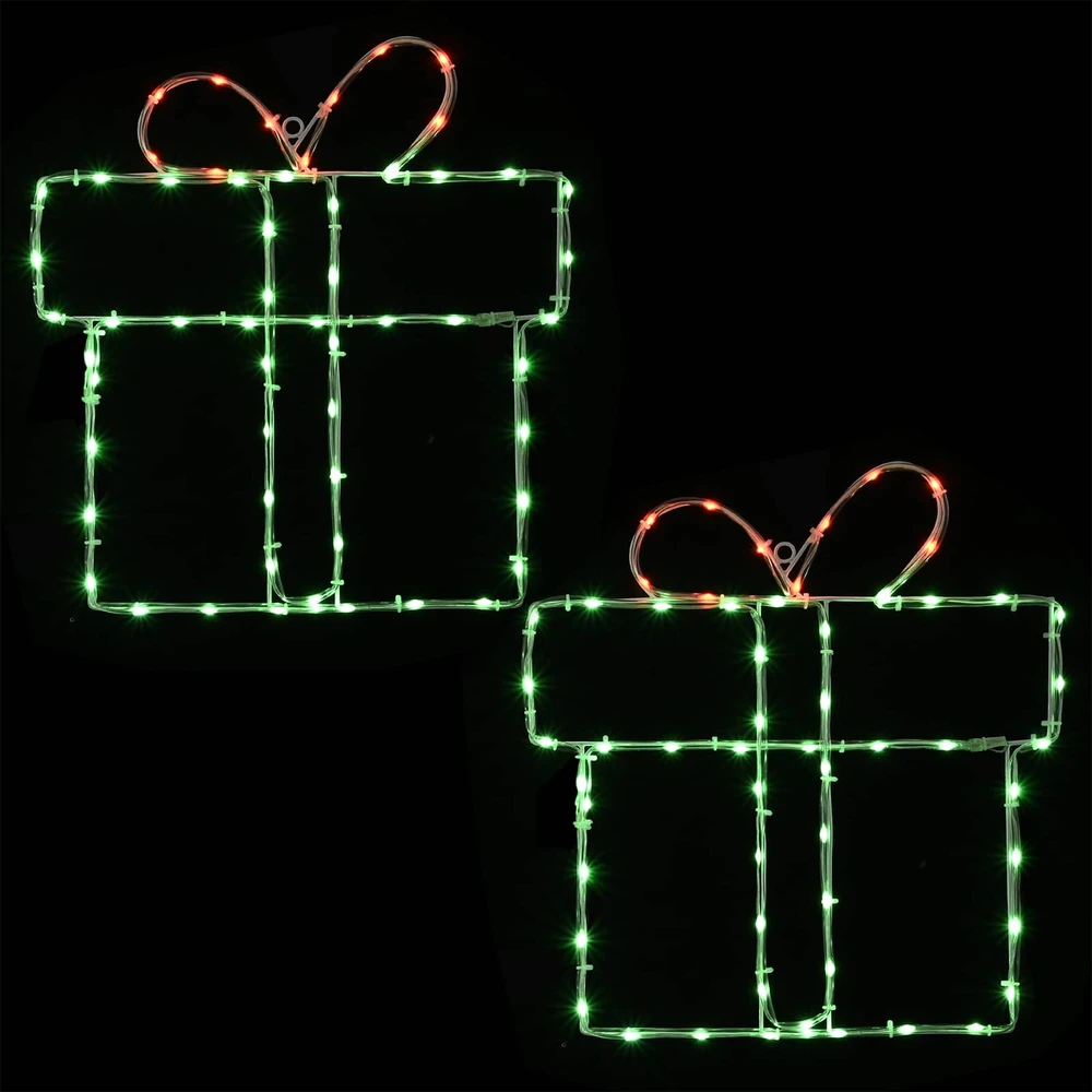 Kalėdinės langų dekoracijos (siluetai) LOVIISA 2 vnt. 160 LED