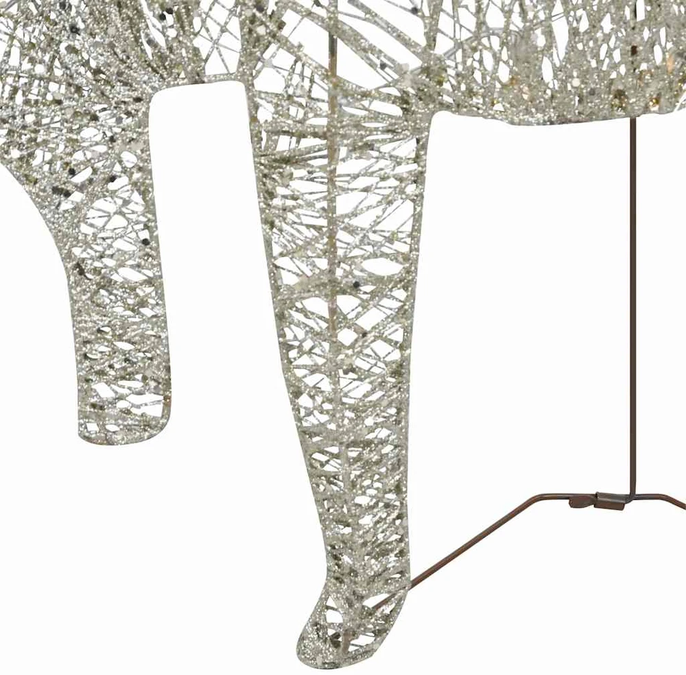 Kalėdiniai elniai, 2vnt., auksinės spalvos, 40 LED lempučių
