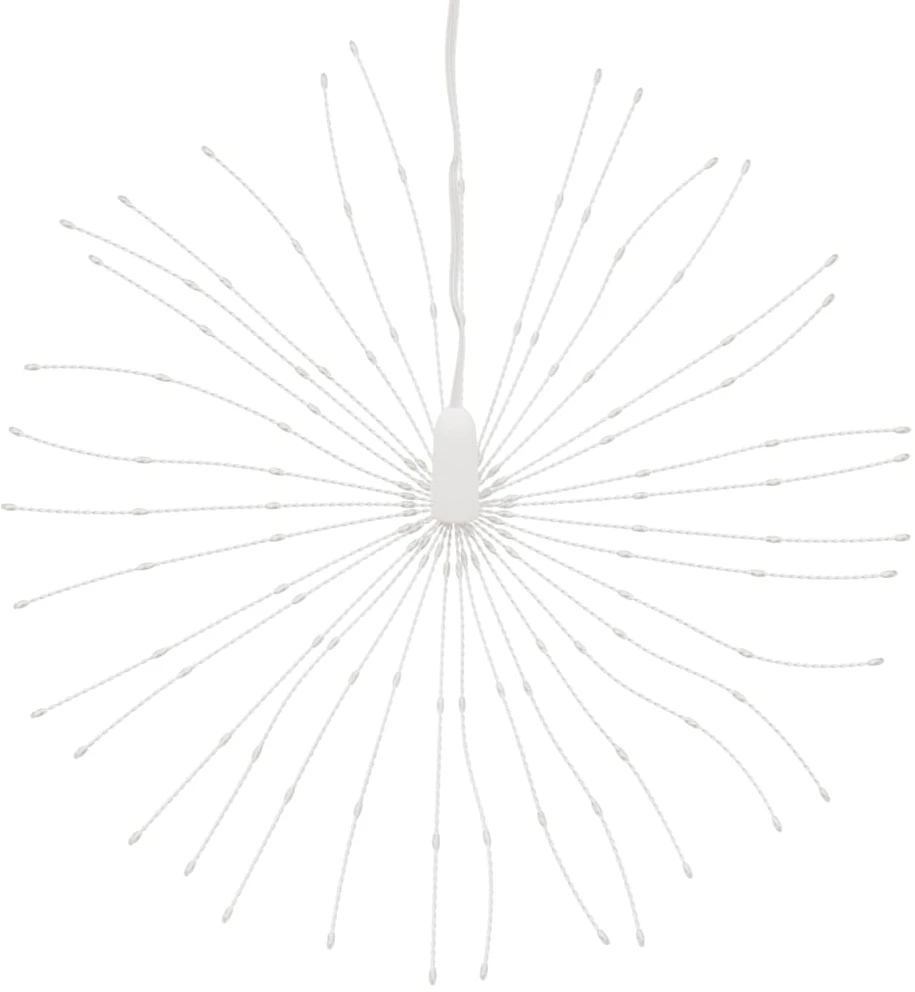 Kalėdiniai šviestuvai fejerverkai, 8 vnt., 140 mėlynų LED, 17cm