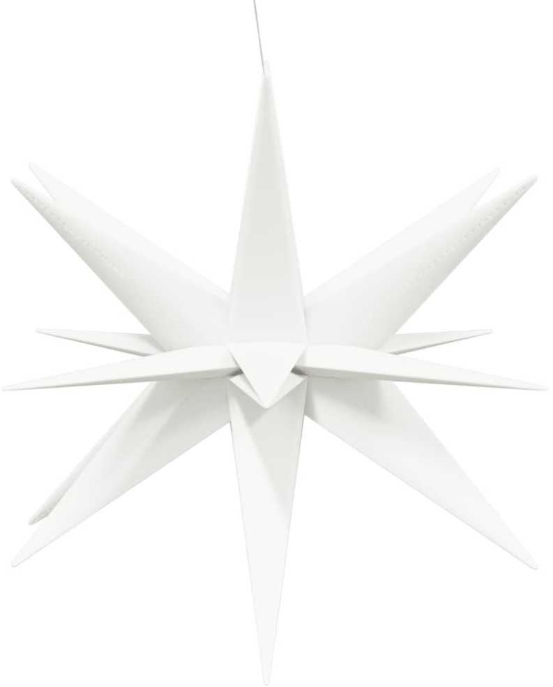Kalėdiniai šviestuvai su LED, 3vnt., balti, 100cm, sulankstomi
