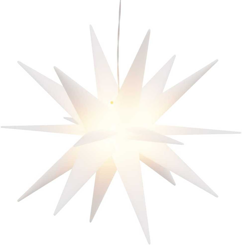 Kalėdiniai šviestuvai su LED, 3vnt., balti, 100cm, sulankstomi