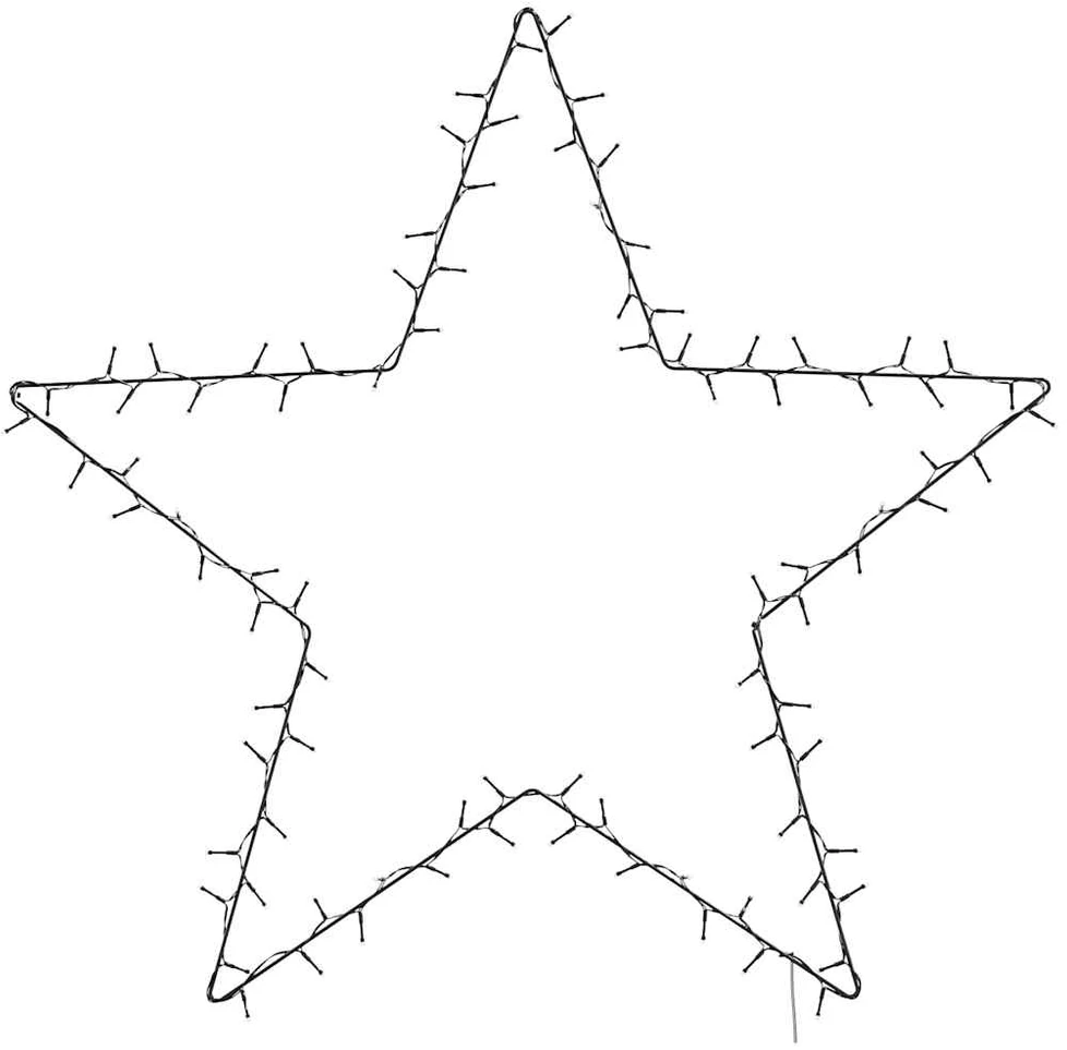 Kalėdiniai žibintai Star Silhouette 115 LED šiltai balta